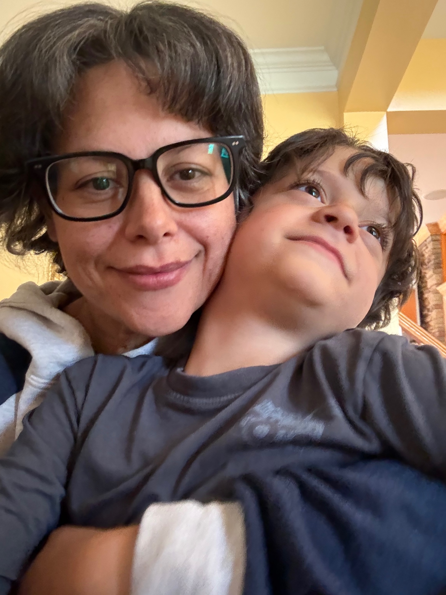 Nadia with her son Roggie